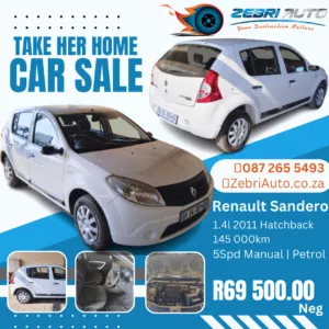 Renault Sandero 1.4 2011 – Available Now!